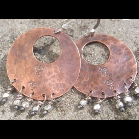Jewelry - Sterling Silver Copper Earrings